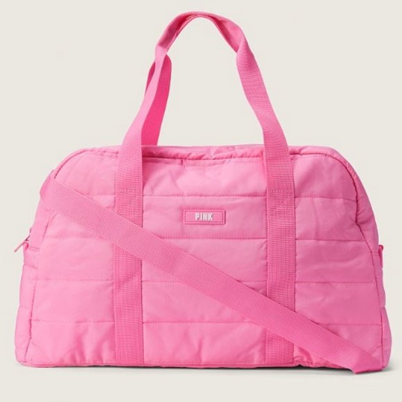 Victoria's Secret Bags Victorias Secret Quilted Duffle Gym Travel